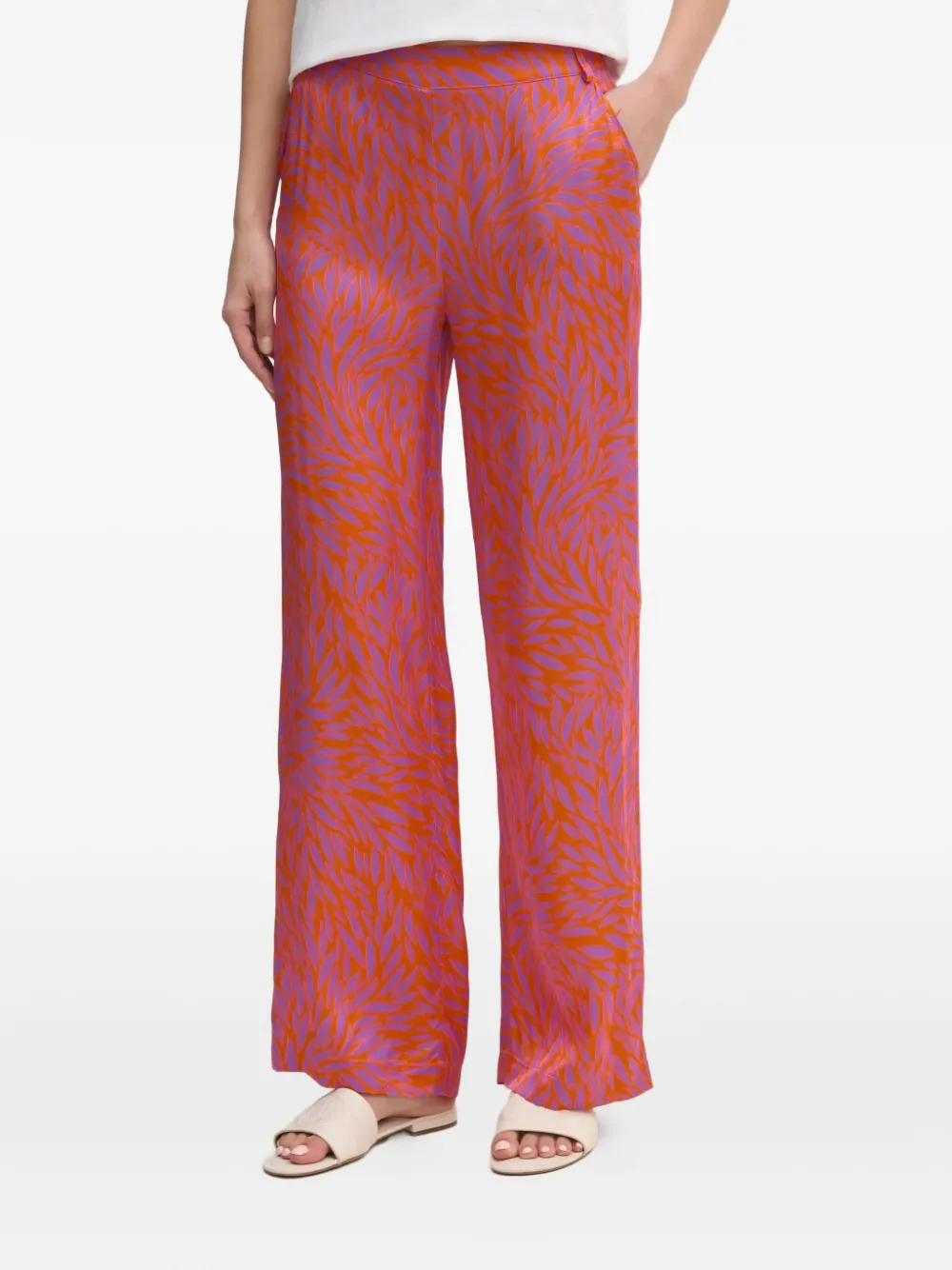  La Petite Française Pavina Printed Trousers - Orange 