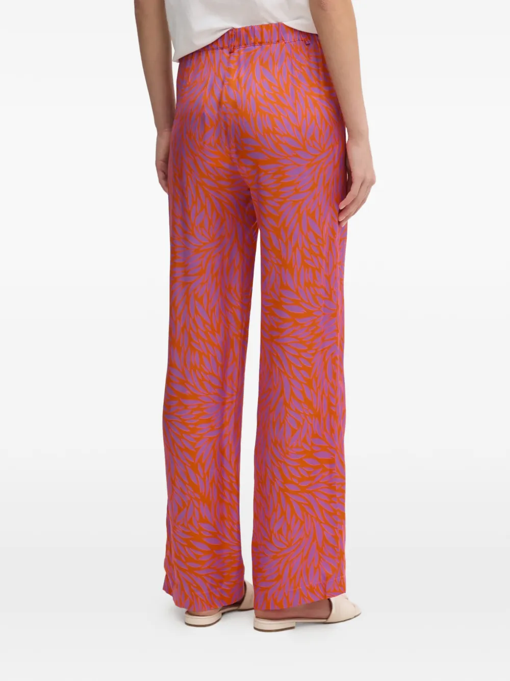 La Petite Française Pavina broek met print Oranje