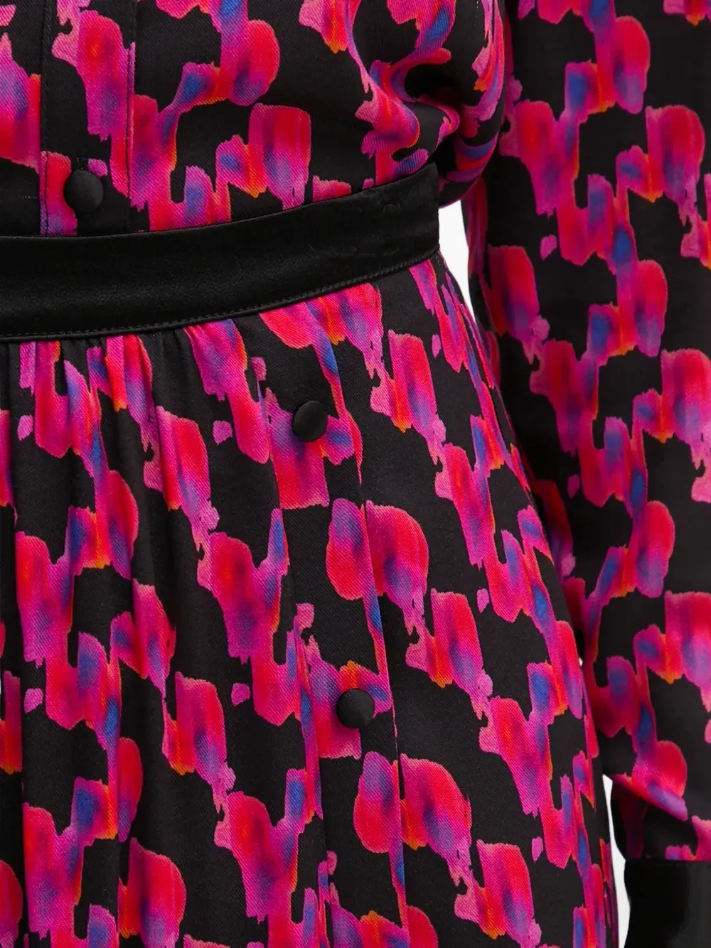 La Petite Française Midi-rok met print Zwart