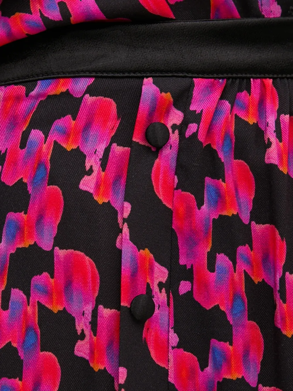 La Petite Française Midi-rok met print Zwart