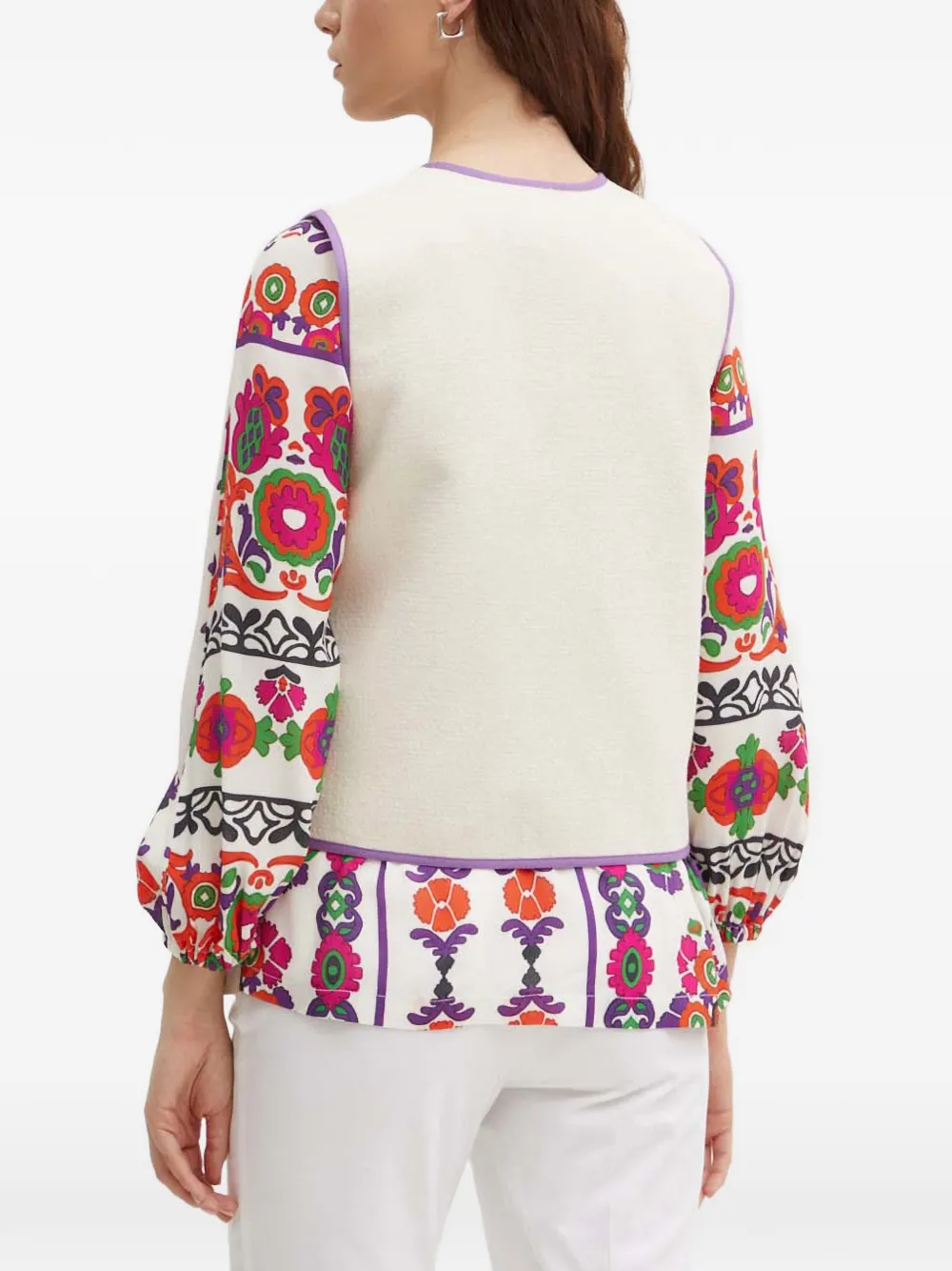 La Petite Française Galaxie gilet met V-hals Beige