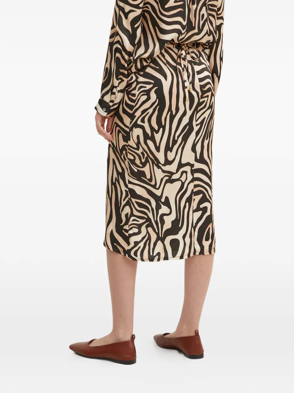  La Petite Française Falda Midi Java Con Animal Print - Neutro 