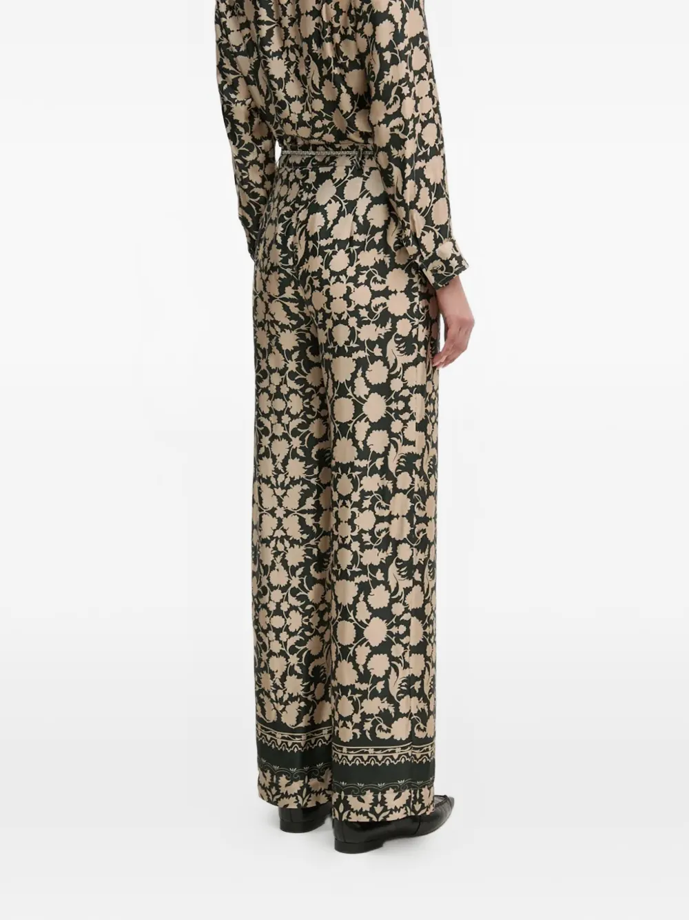 La Petite Française Partage broek met bloemen Beige