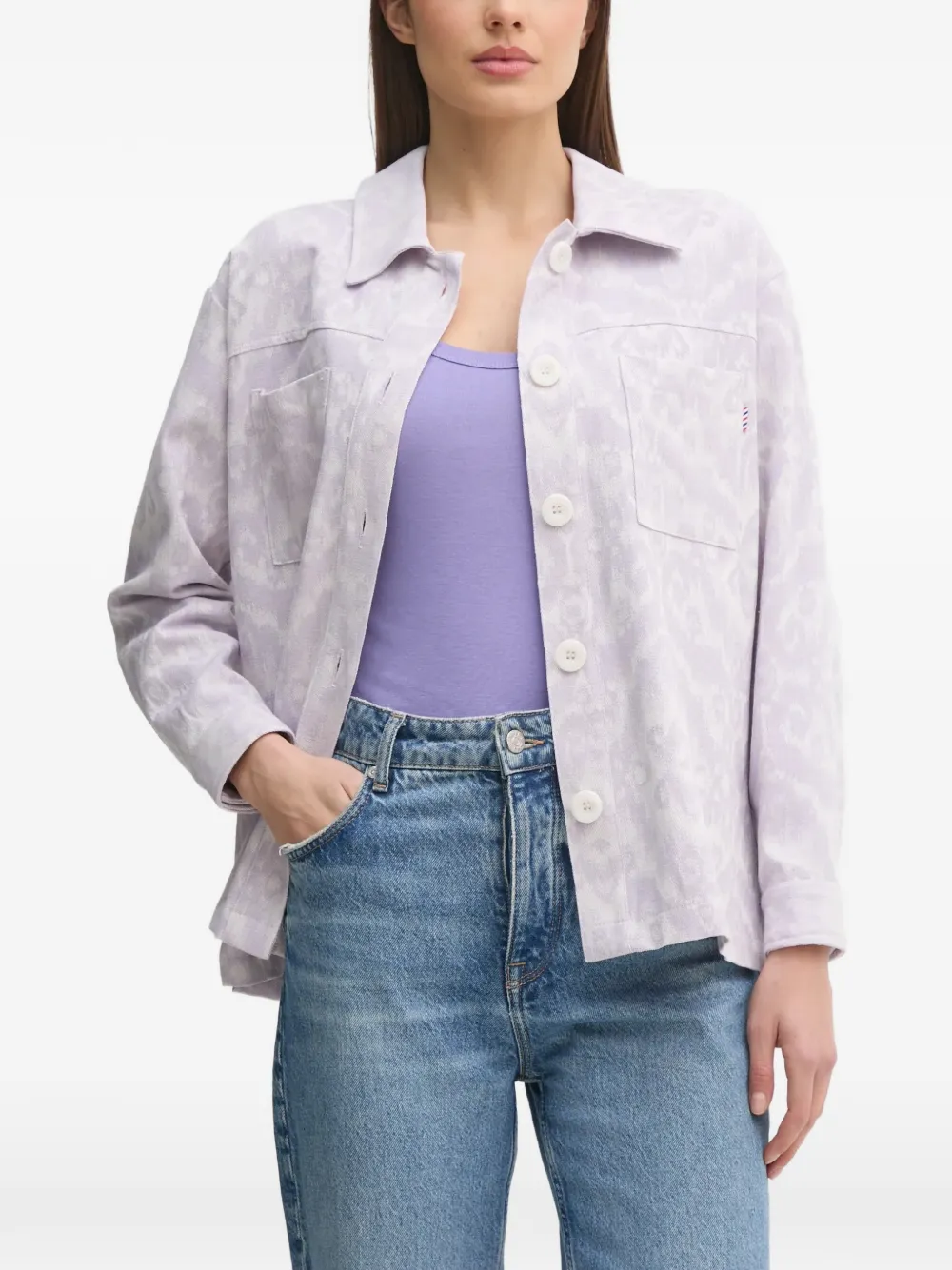 La Petite Française Chandler patterned buttoned shirt - Viola