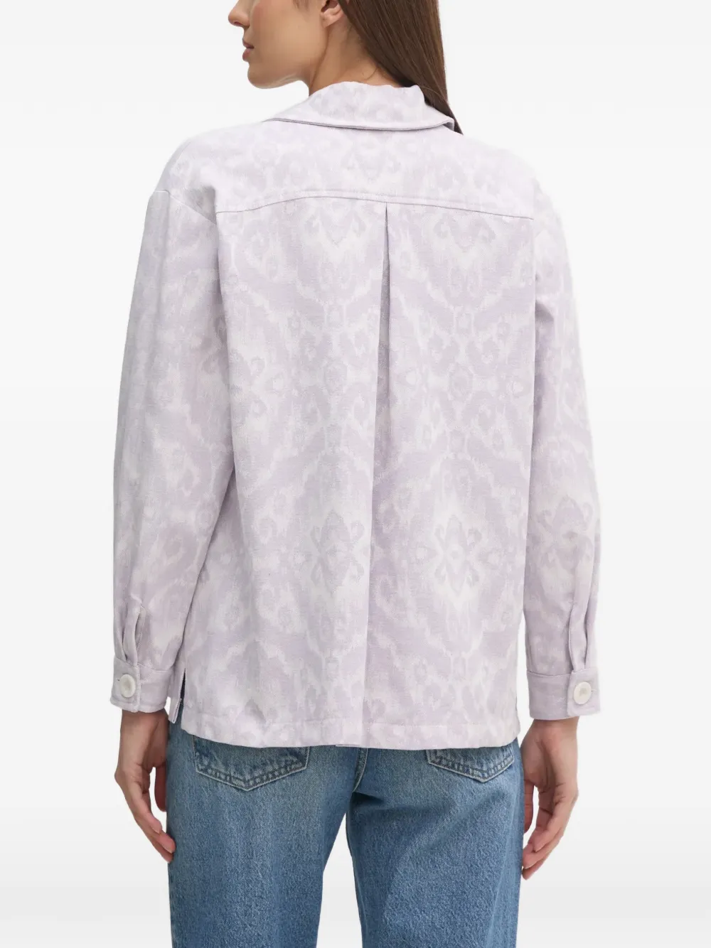  La Petite Française Chandler Patterned Buttoned Shirt - Purple 
