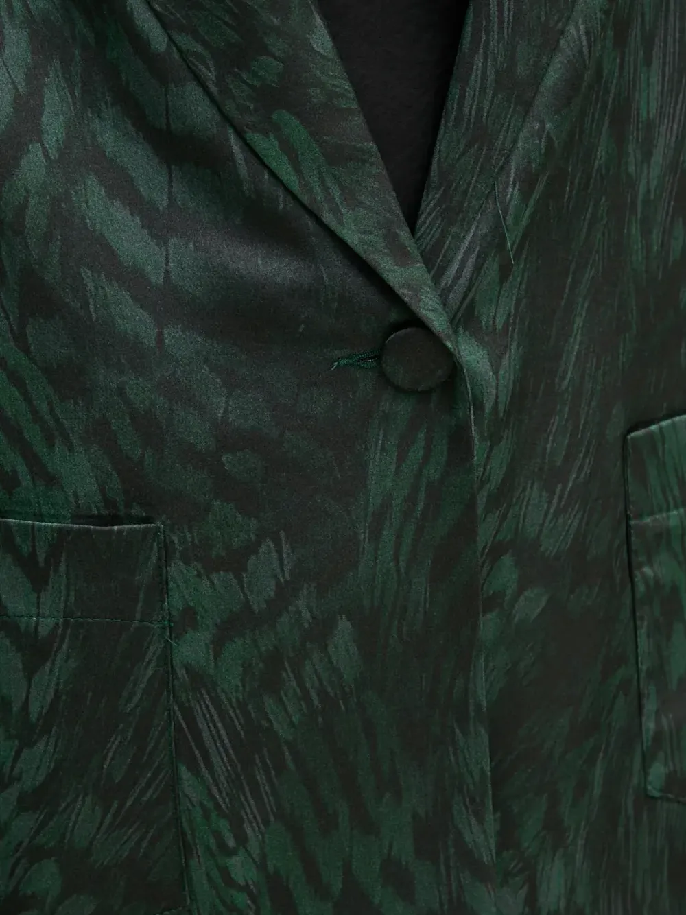 La Petite Française Vaporeuse blazer met print Groen