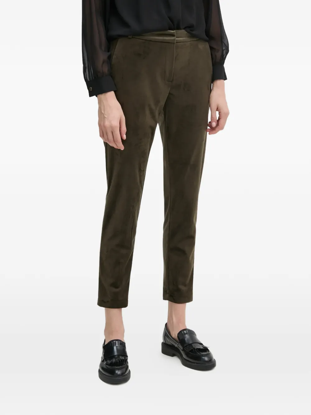 La Petite Française Parfume straight trousers - Verde