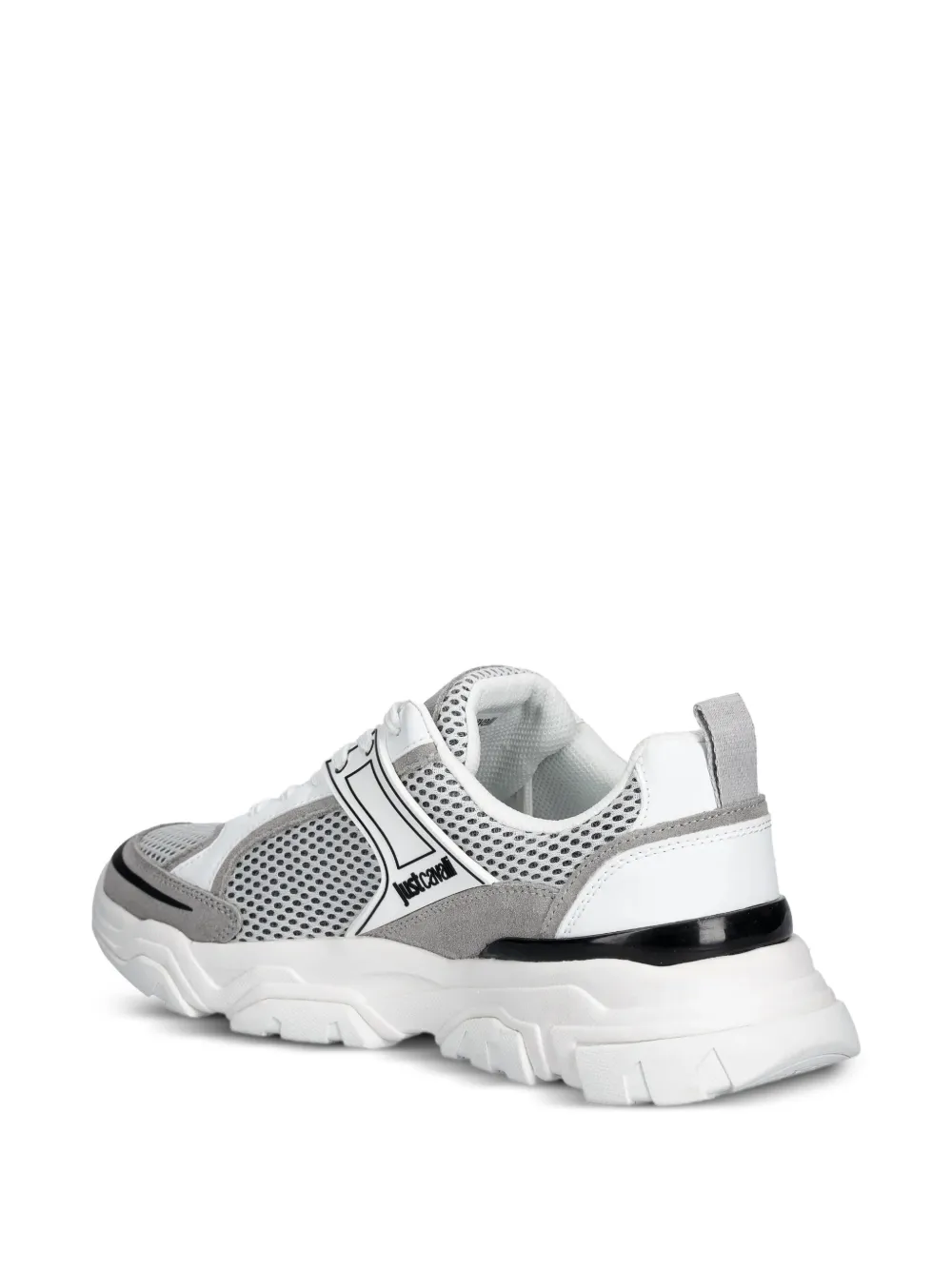 Just Cavalli logo-print sneakers Wit