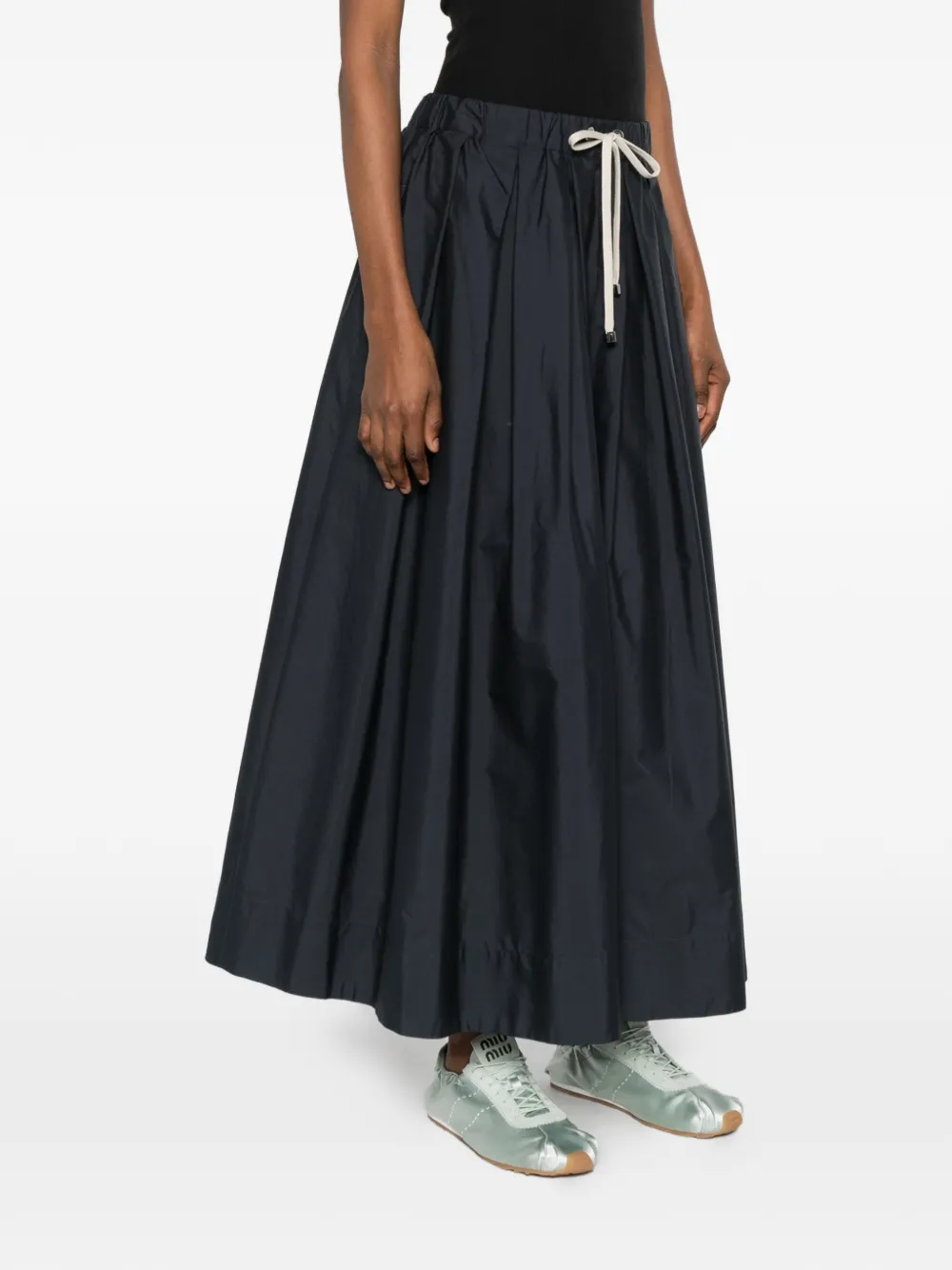  's Max Mara Drawstring Maxi Skirt - Blue 