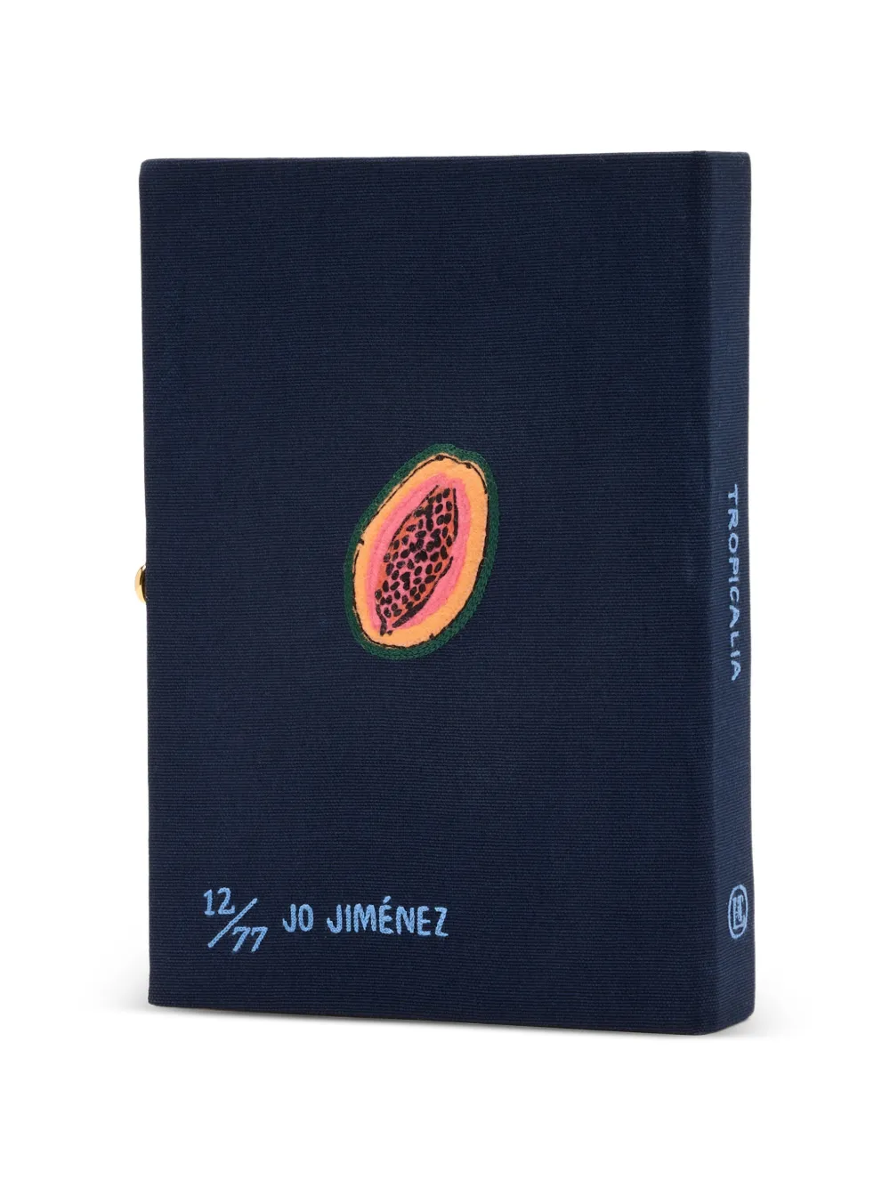 Olympia Le-Tan Tropicalia clutch met borduurwerk Blauw