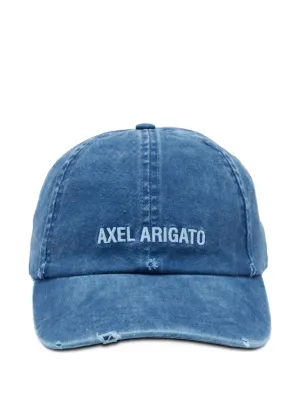 Aries skull-print Studded Denim Cap | Blue | FARFETCH