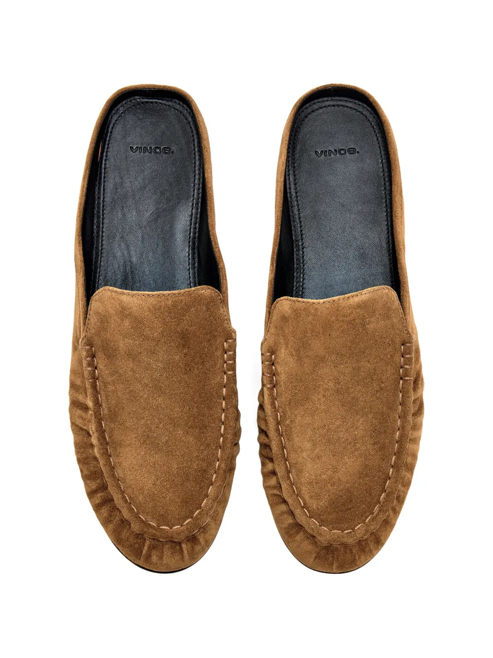 Vince Tevin suède muiltjes Bruin