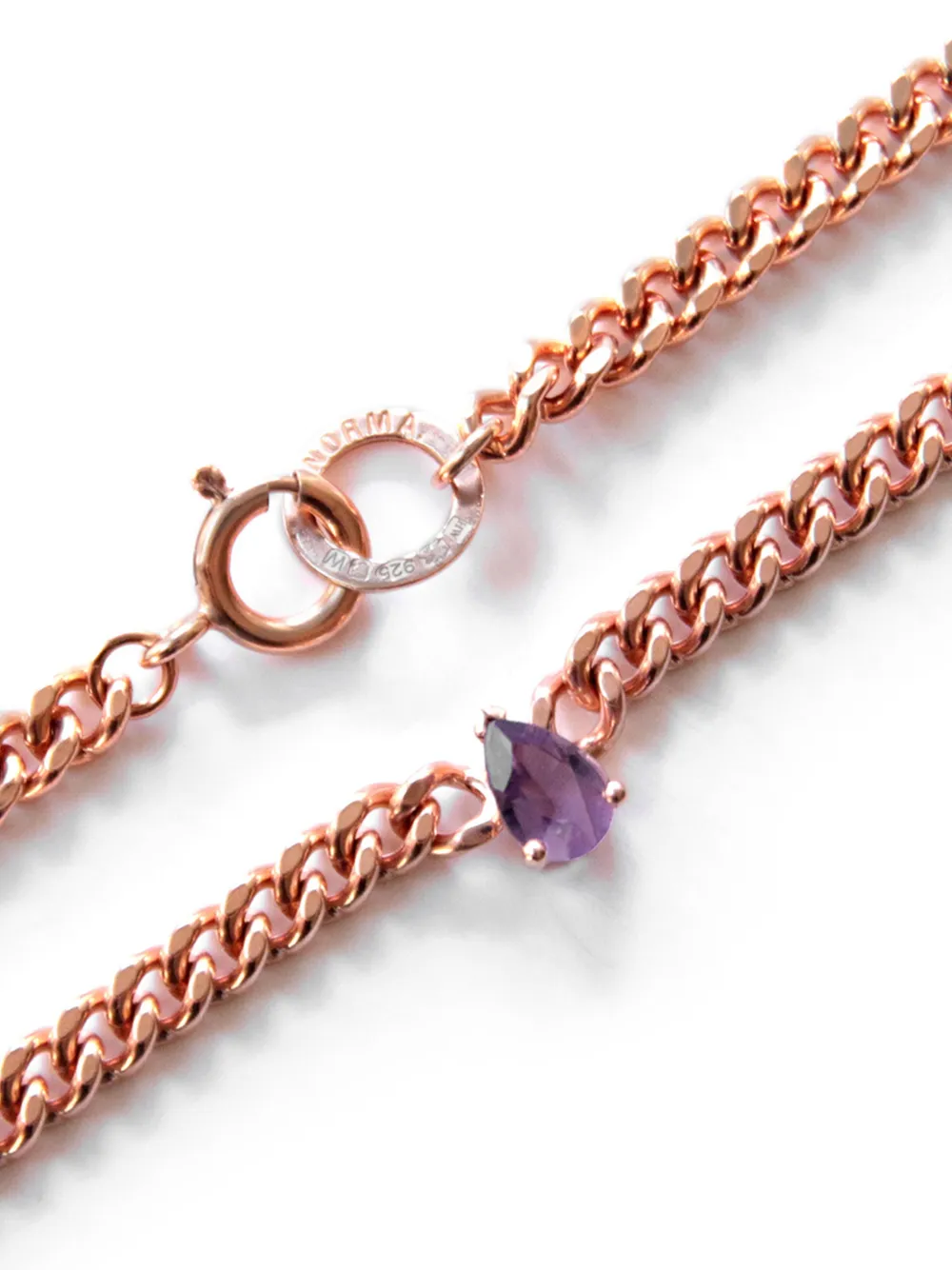 Amethyst Pear-Cut Necklace