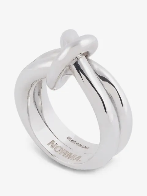 NORMA JEWELLERY XL knot-detail ring