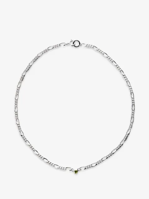 NORMA JEWELLERY Peridot round-cut necklace