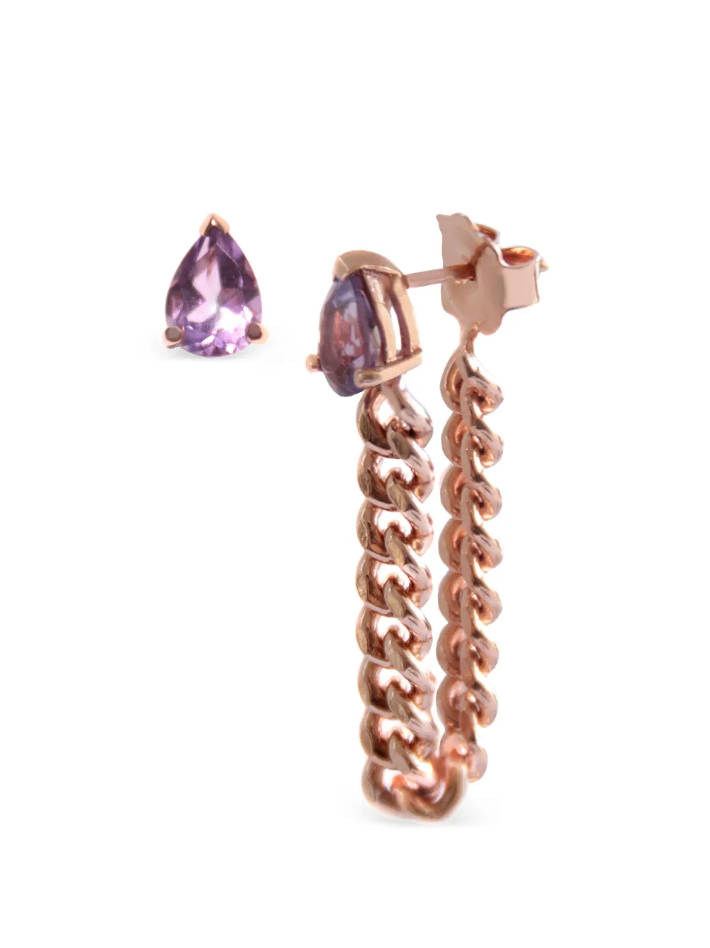 NORMA JEWELLERY Orecchini pendenti Amethyst - Rosa