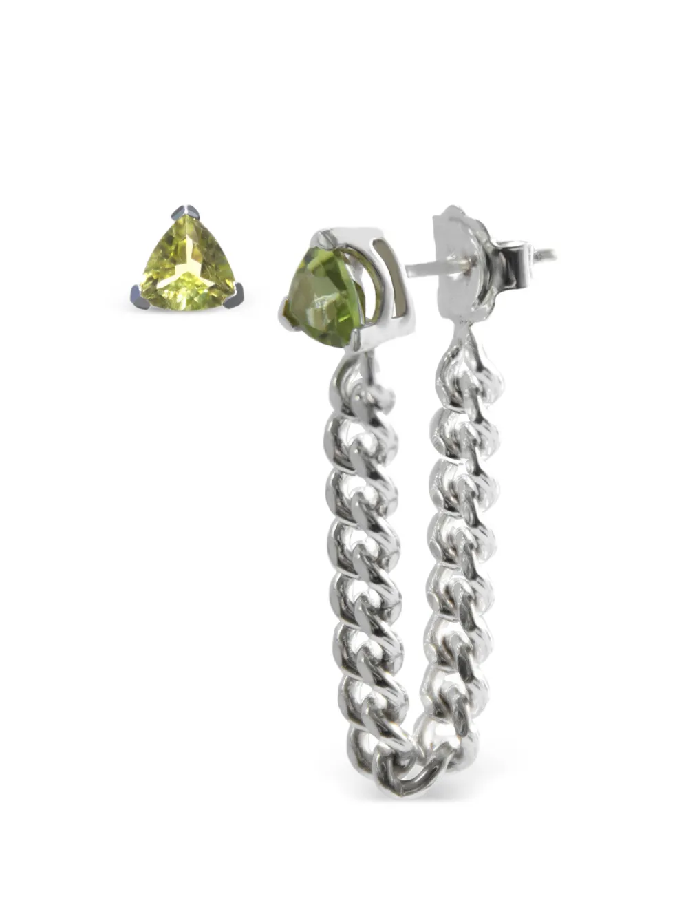 NORMA JEWELLERY Orecchini pendenti con peridoto - Argento