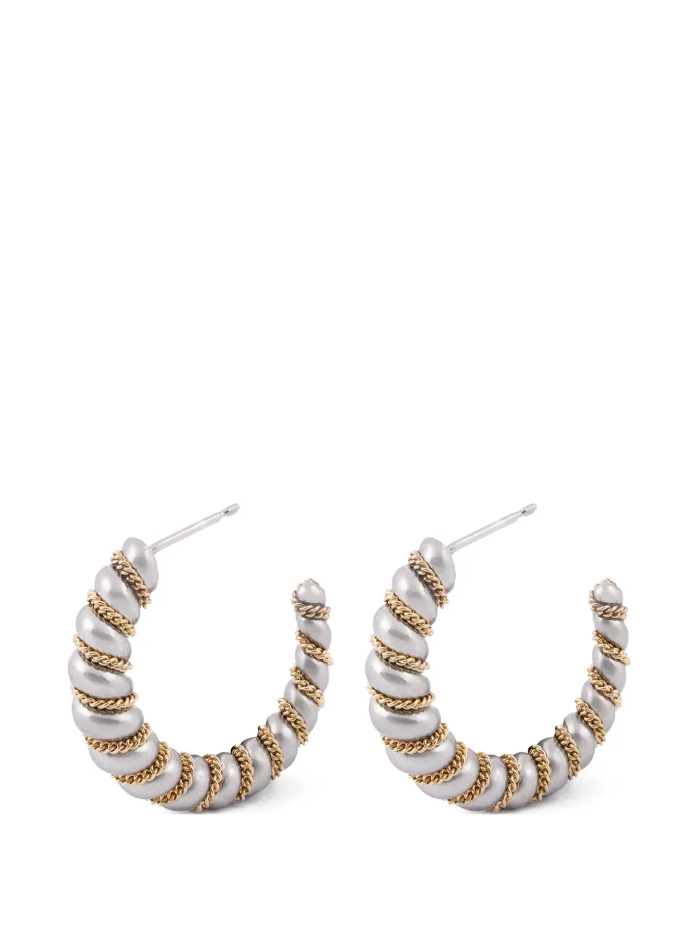 NORMA JEWELLERY Orecchini a cerchio Lynx - Argento