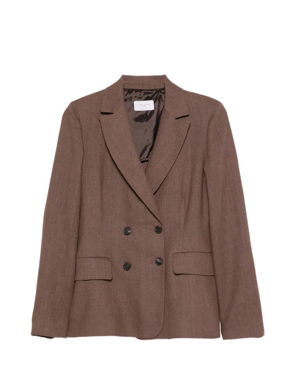 Via Masini 80 double-breasted jacket - Braun