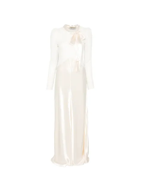 Alberta Ferretti tie lace dress