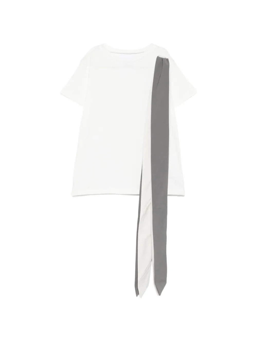 Douuod Kids sash-detail T-shirt - Weiß