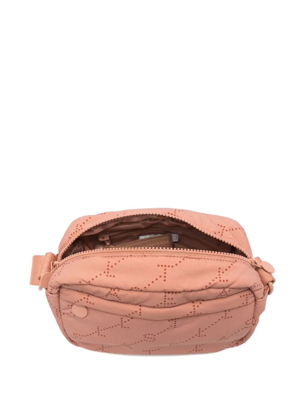 Stella McCartney Kids Diaper crossbodytas met stippen logo Beige