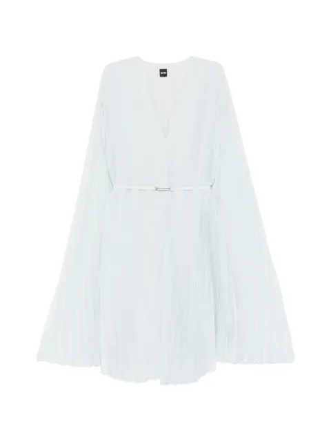 BOSS Doplisse V-neck pleated midi dress