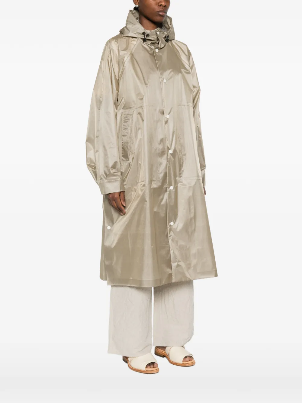  Sofie D'hoore Hooded Rain Coat - Neutrals 