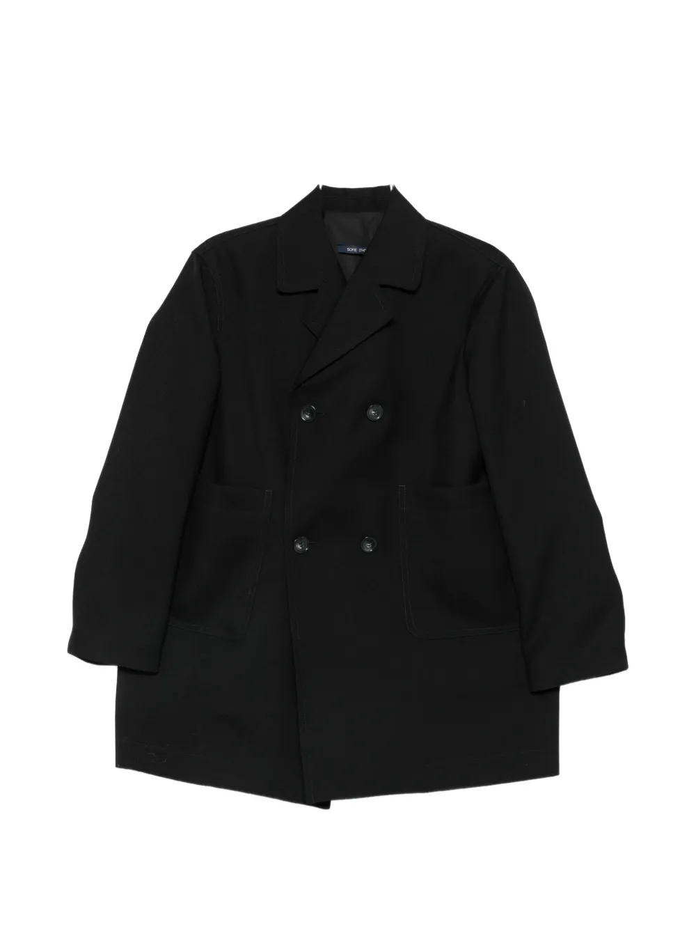 Sofie D'hoore double-breasted notch-lapel coat - Nero