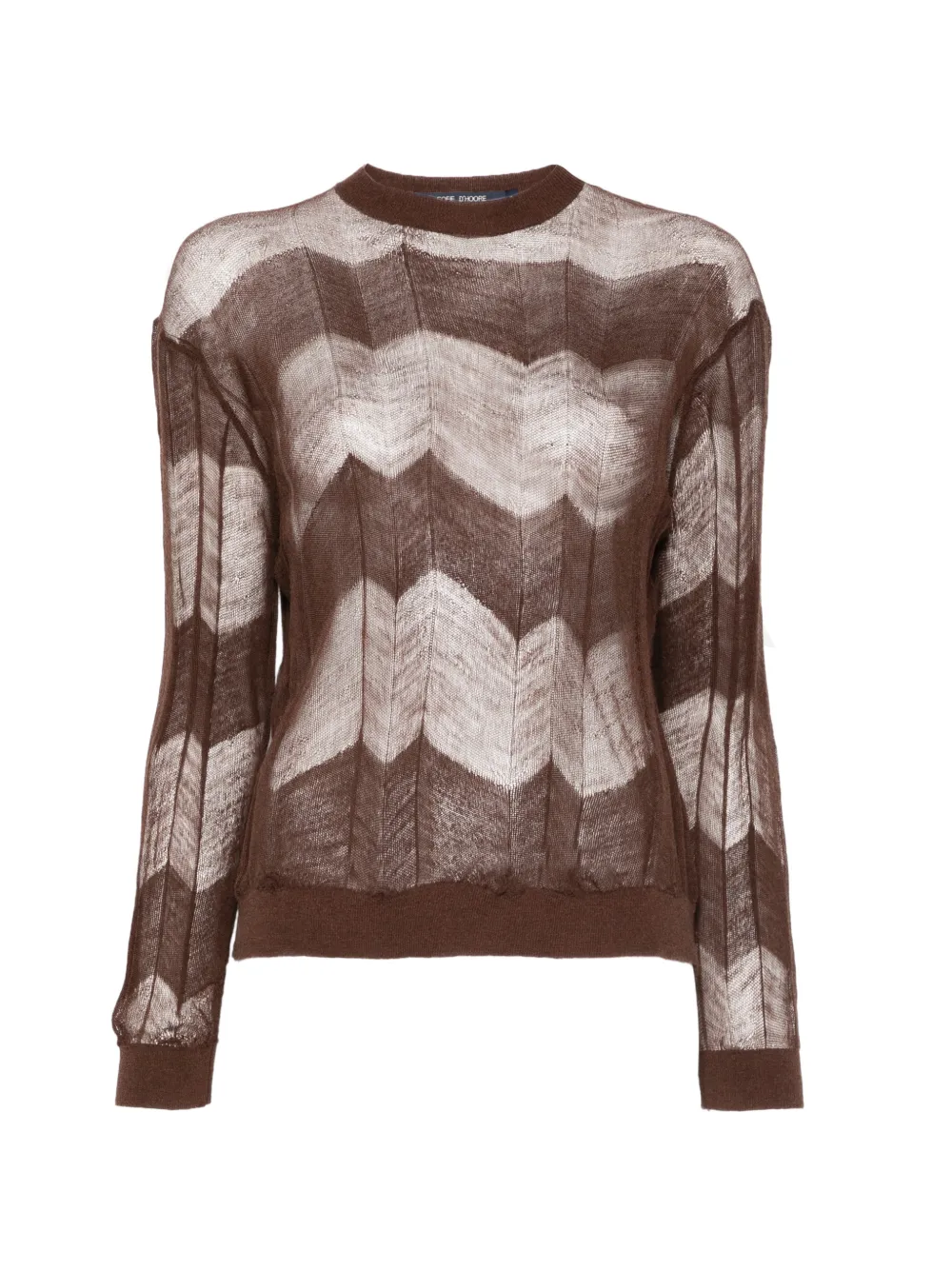 Sofie D'hoore Moraca chevron sweater - Marrone