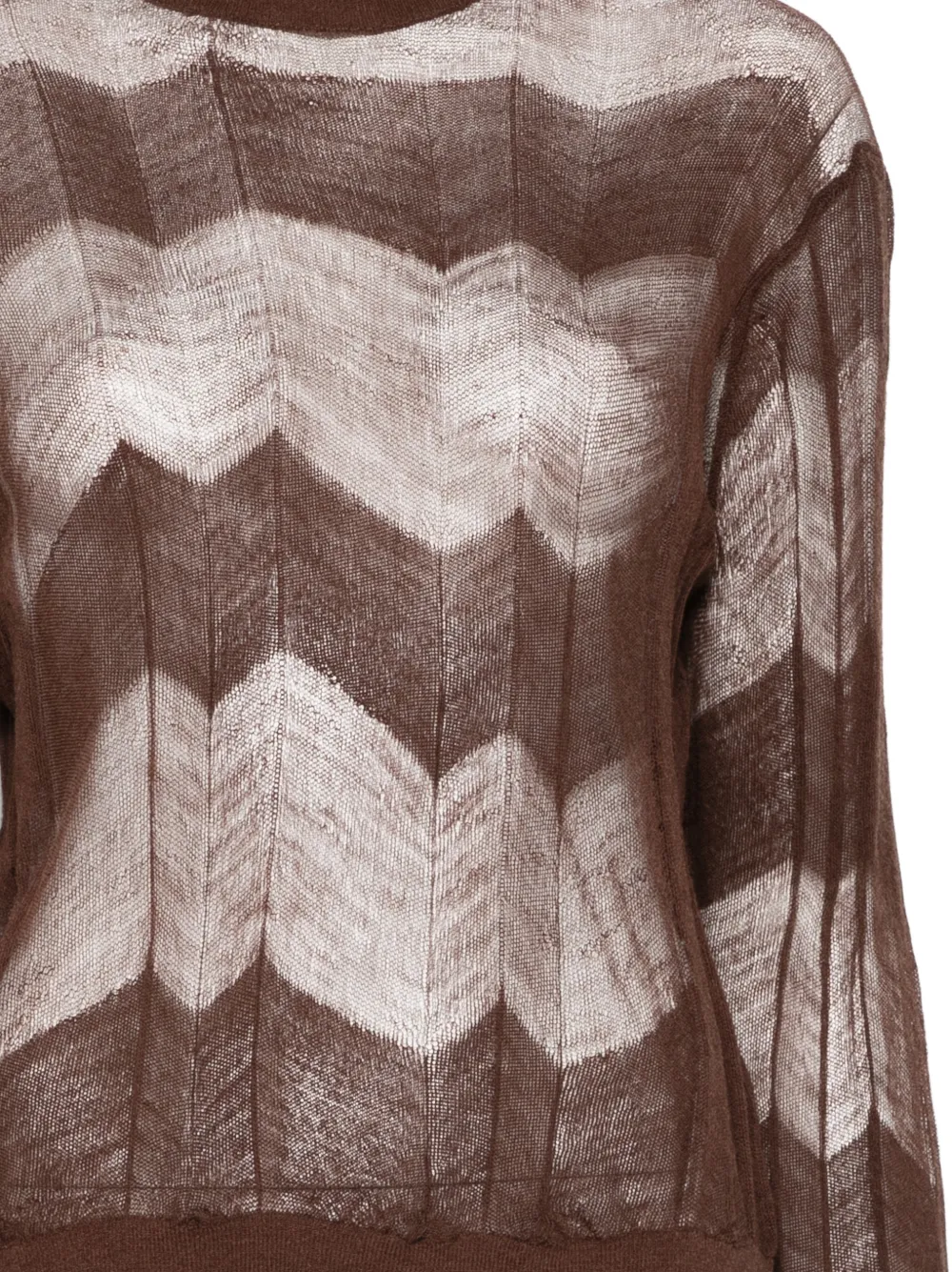  Sofie D'hoore Pull Moraca à Chevrons - Marron 