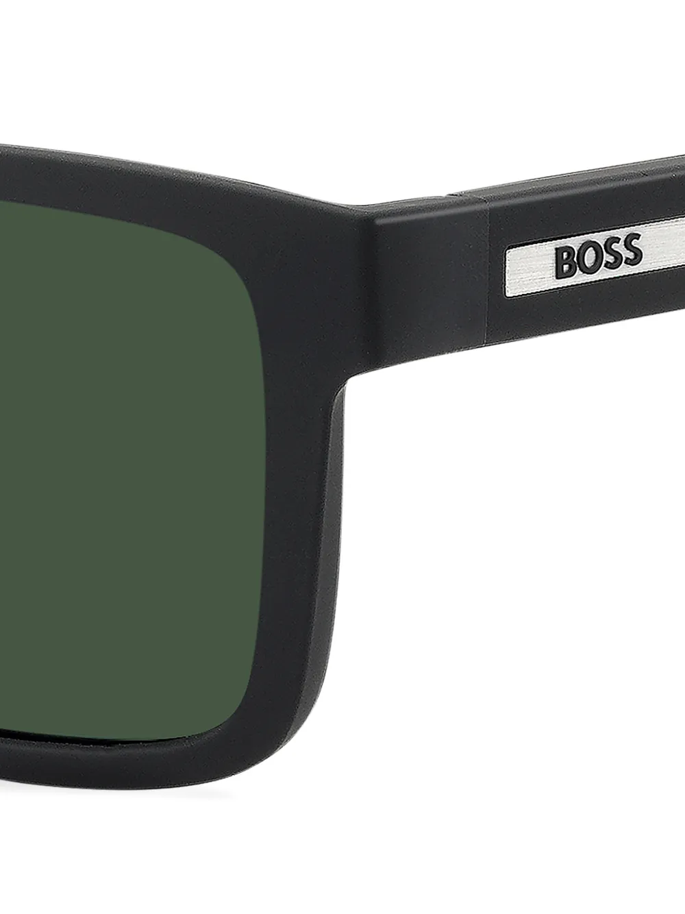 BOSS Zonnebril met vierkant montuur Zwart