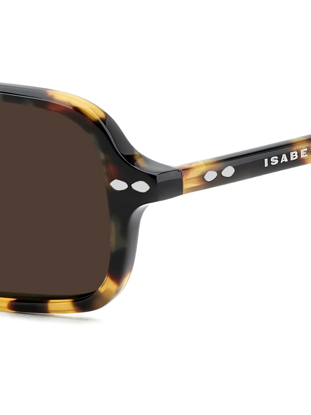 Isabel Marant Eyewear Zonnebril met geometrisch montuur Bruin