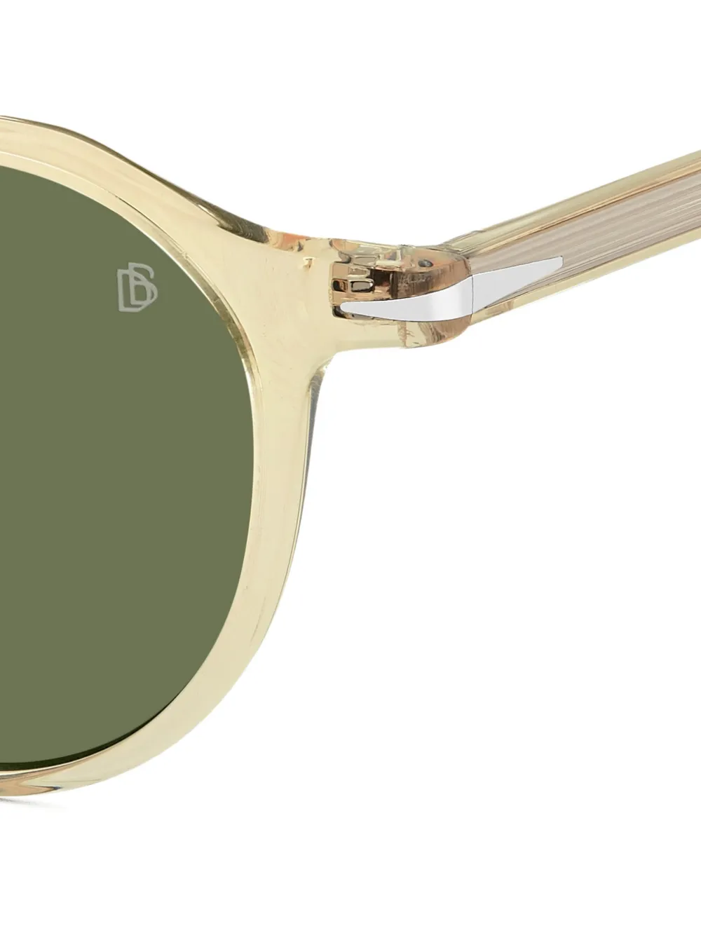Eyewear by David Beckham Zonnebril met rond montuur Beige