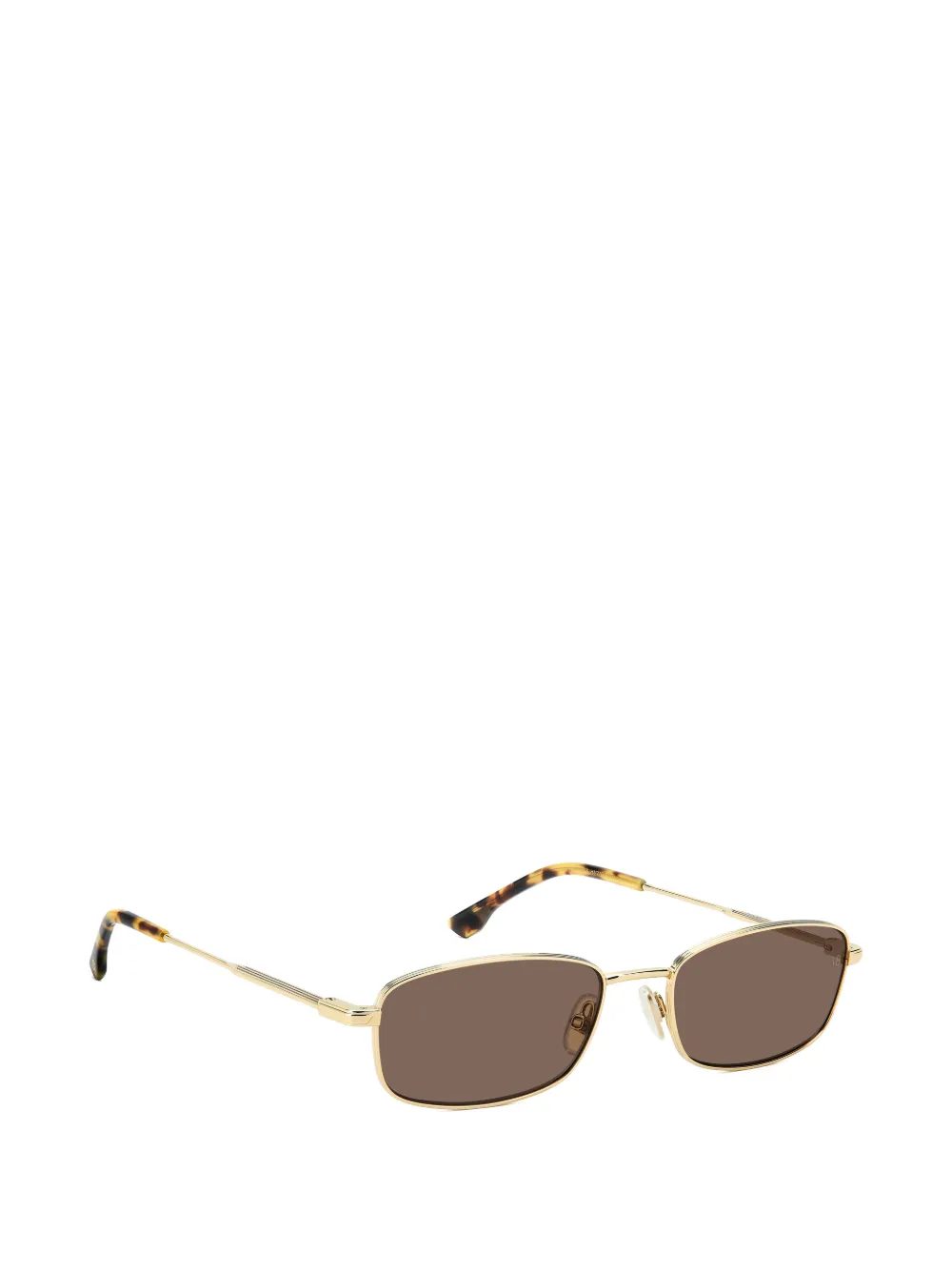 Victoria Beckham Eyewear Rectangular-frame Sunglasses - Gold 