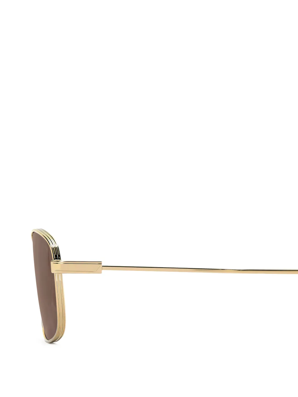  Victoria Beckham Eyewear Rectangular-frame Sunglasses - Gold 