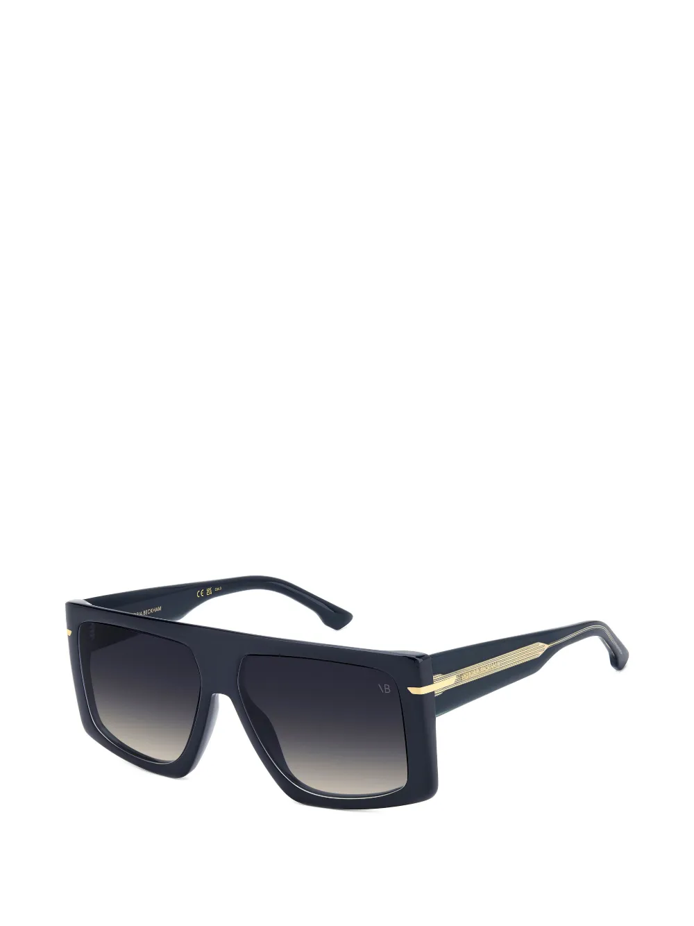 Victoria Beckham Eyewear Zonnebril met vierkant montuur Blauw