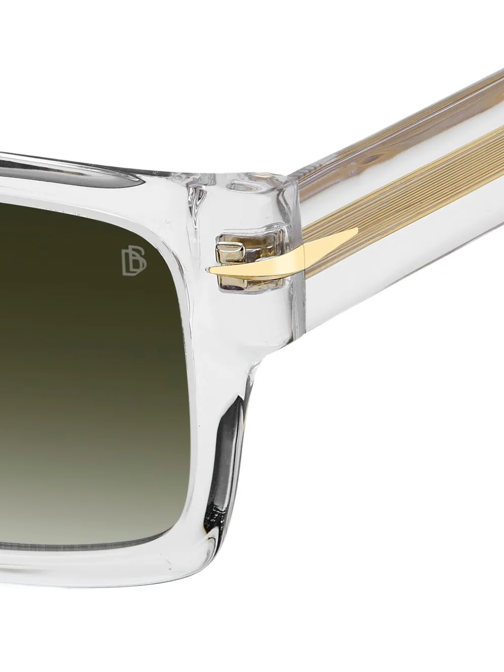 Eyewear by David Beckham Zonnebril met vierkant montuur Wit
