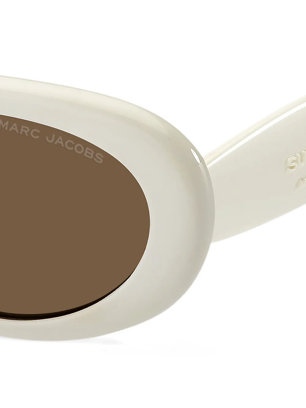 Marc Jacobs Eyewear Zonnebril met ovalen montuur Beige