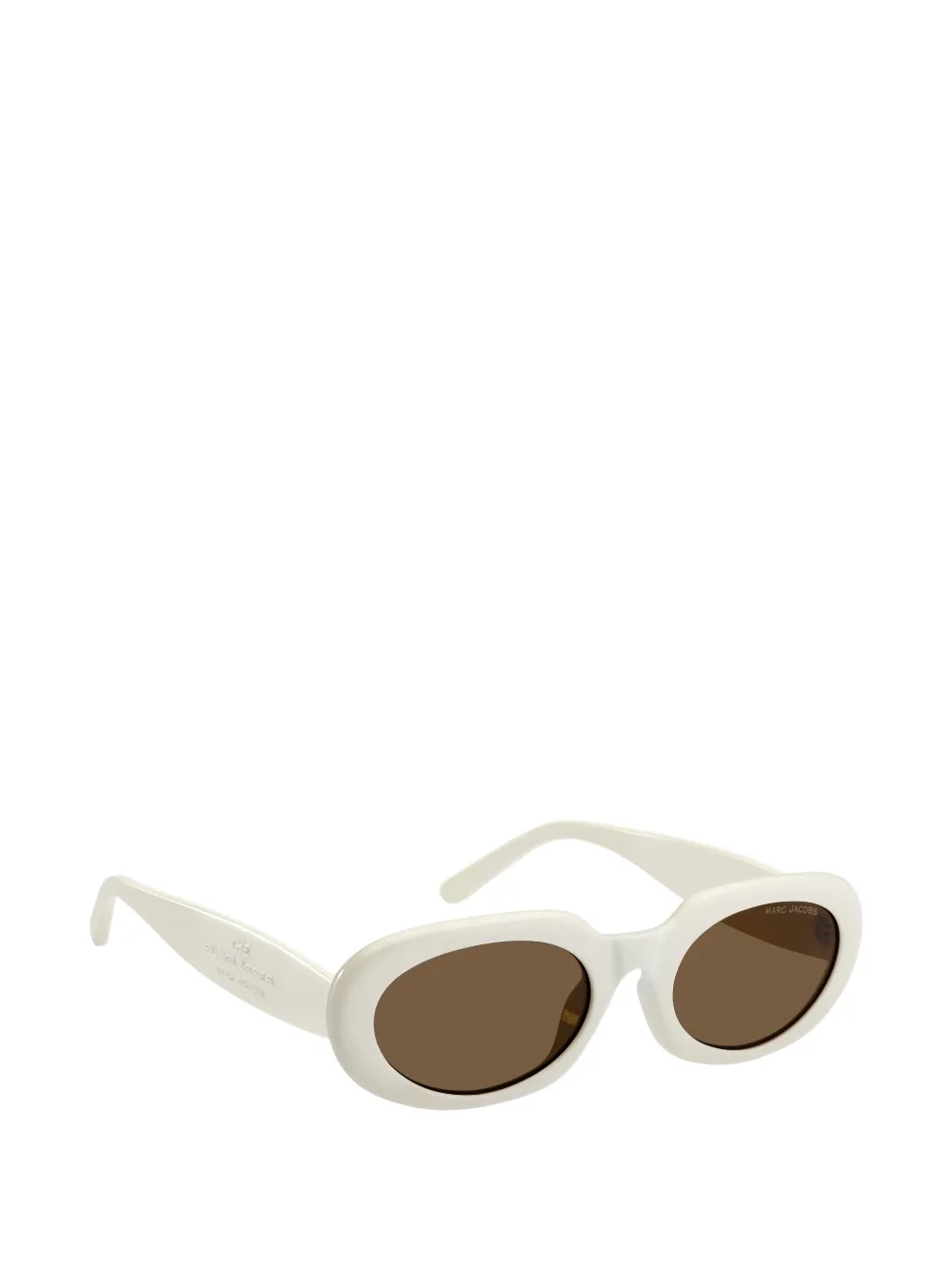 Marc Jacobs Eyewear Zonnebril met ovalen montuur Beige