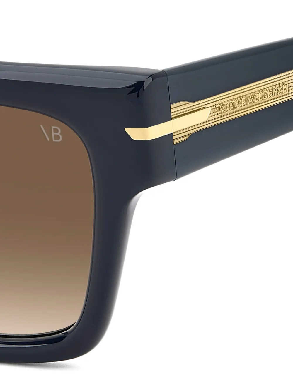 Victoria Beckham Eyewear Zonnebril met vierkant montuur Blauw