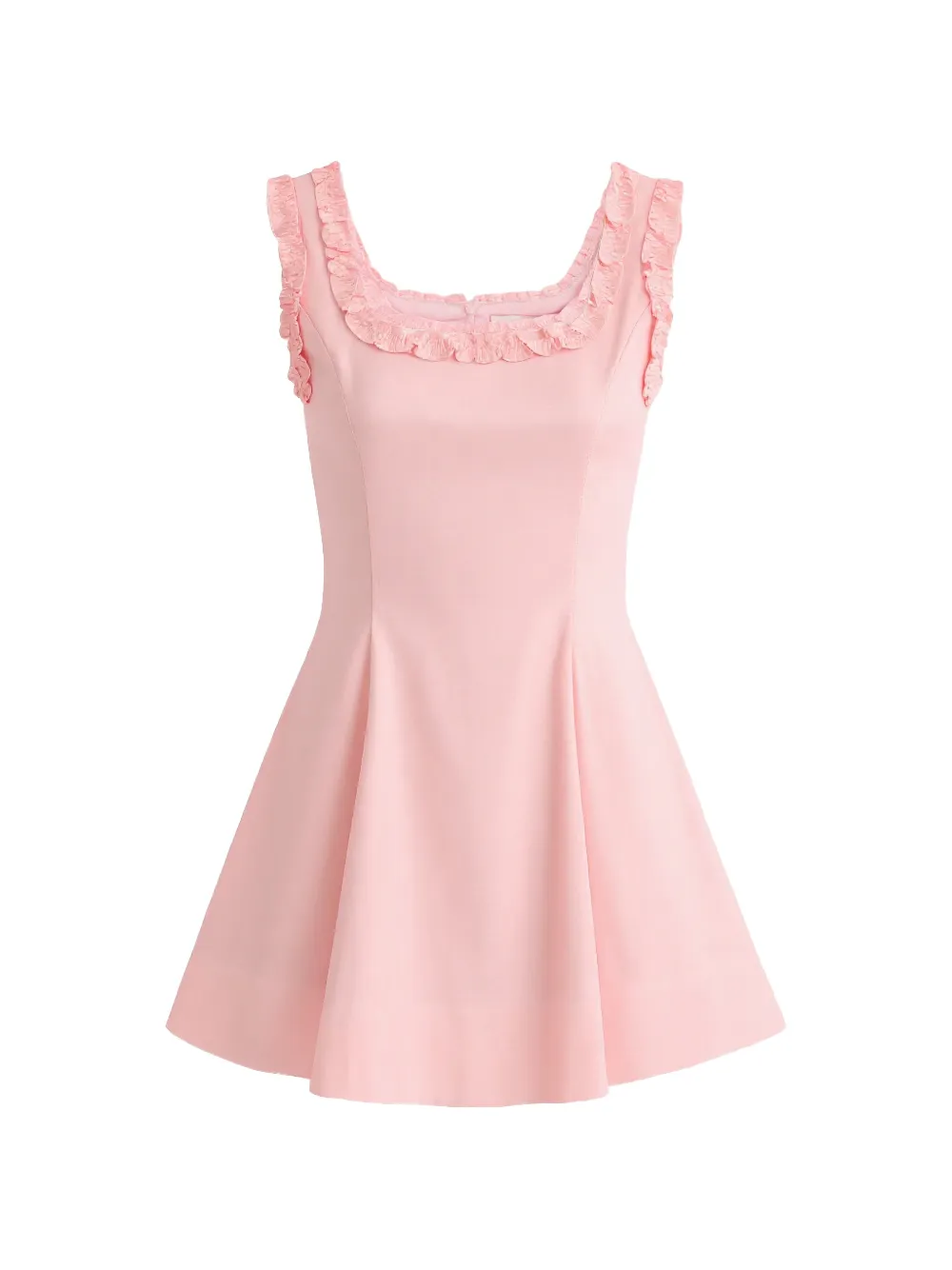 Tulleen ruffle-strap dress - Rosa