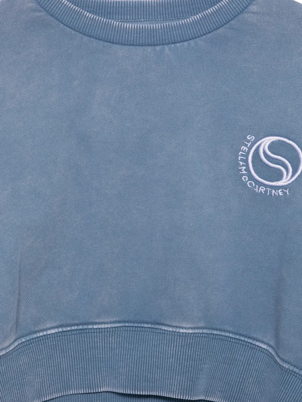  Stella Mccartney Kids Logo Crew-neck Sweatshirt - Blue 