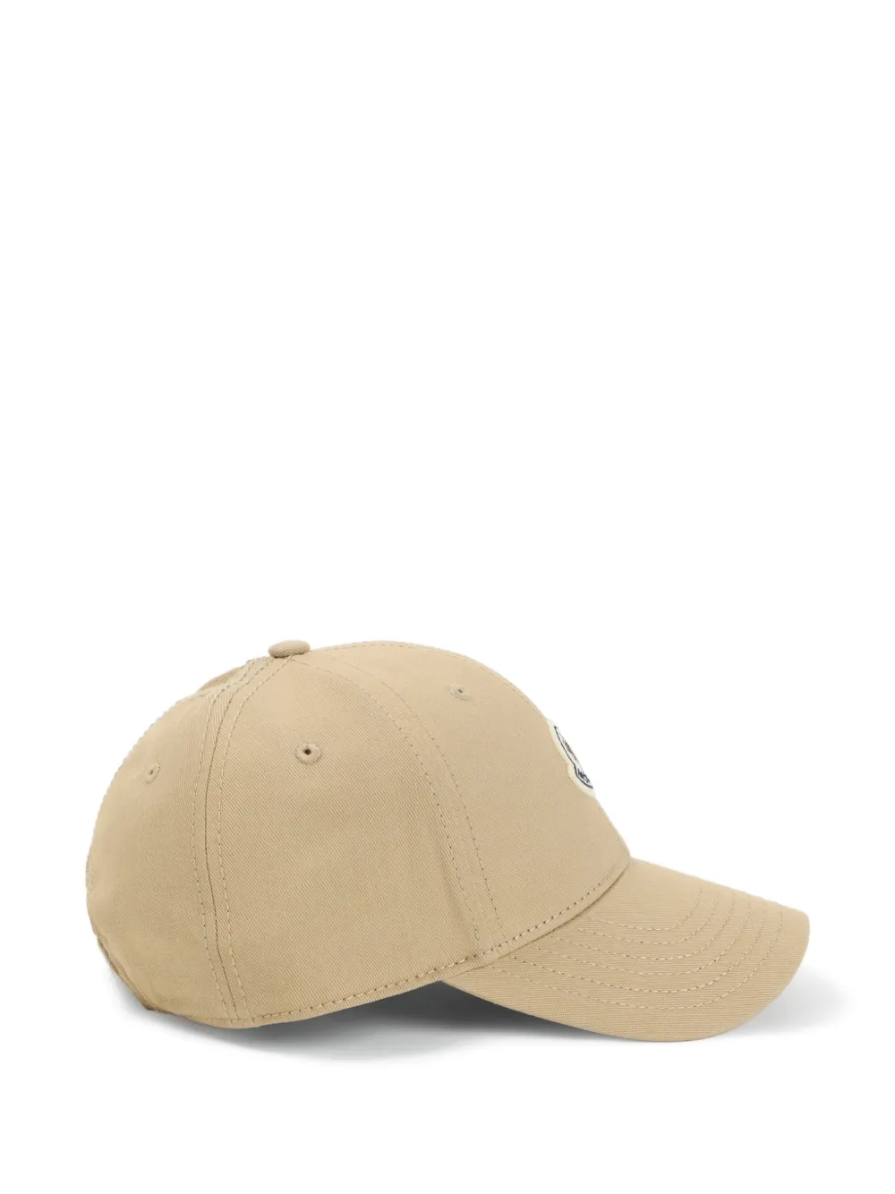 Moncler Honkbalpet met logopatch Beige