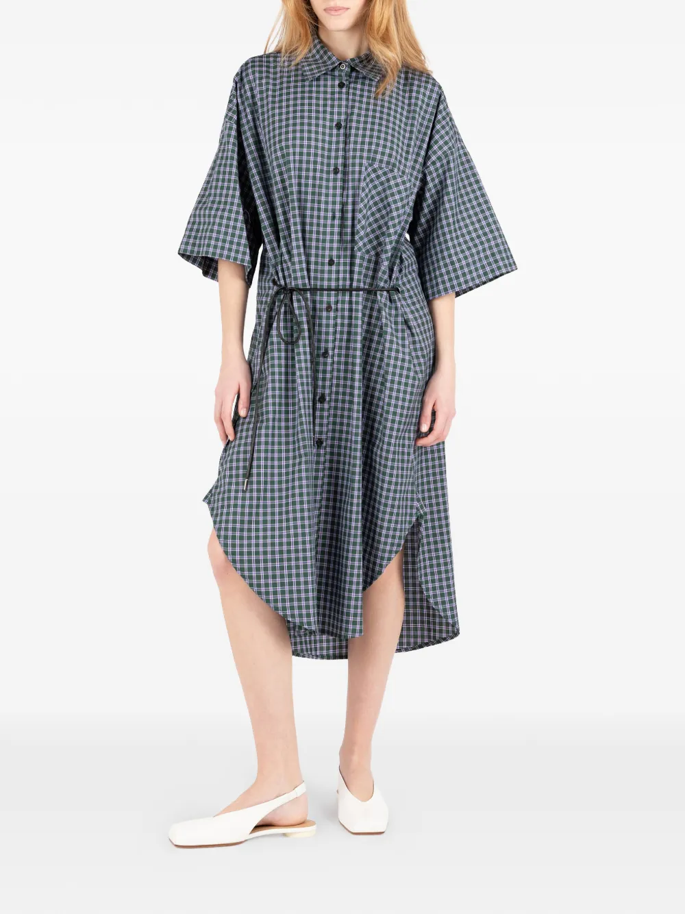 Société Anonyme Lotus midi-jurk Groen