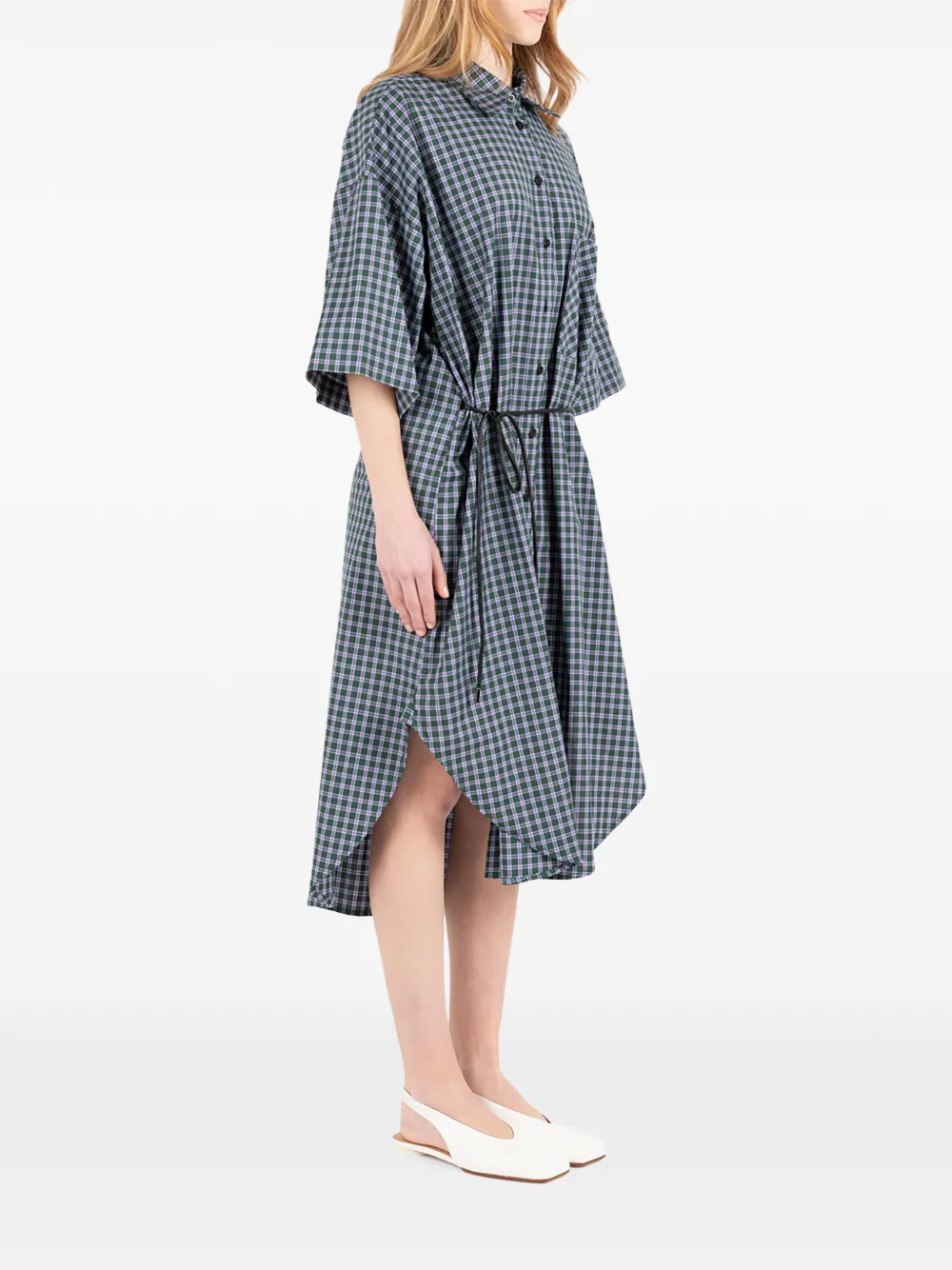 Société Anonyme Lotus midi-jurk Groen