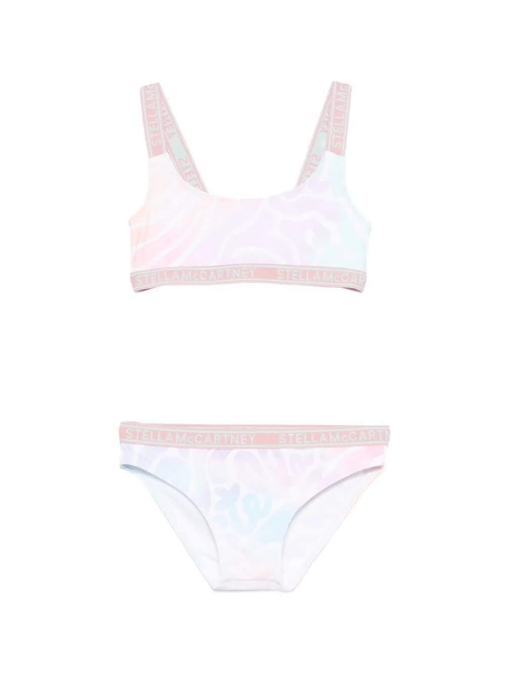Stella McCartney Kids printed bikini - Bianco