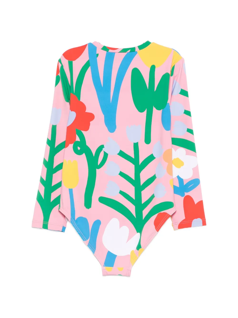 Stella McCartney Kids floral-print sun-protective swimsuit - Rosa
