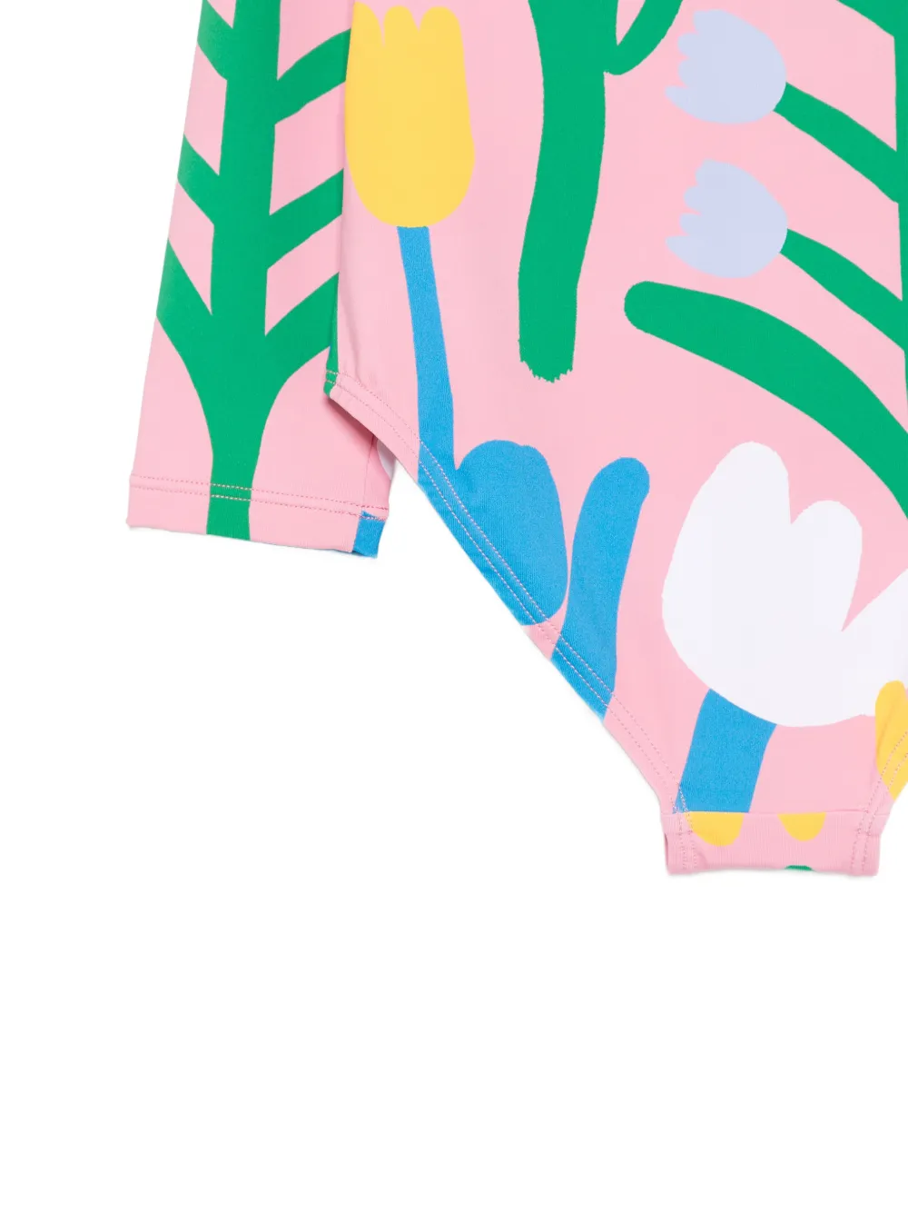Stella McCartney Kids Badpak met bloemenprint en zonbescherming Roze