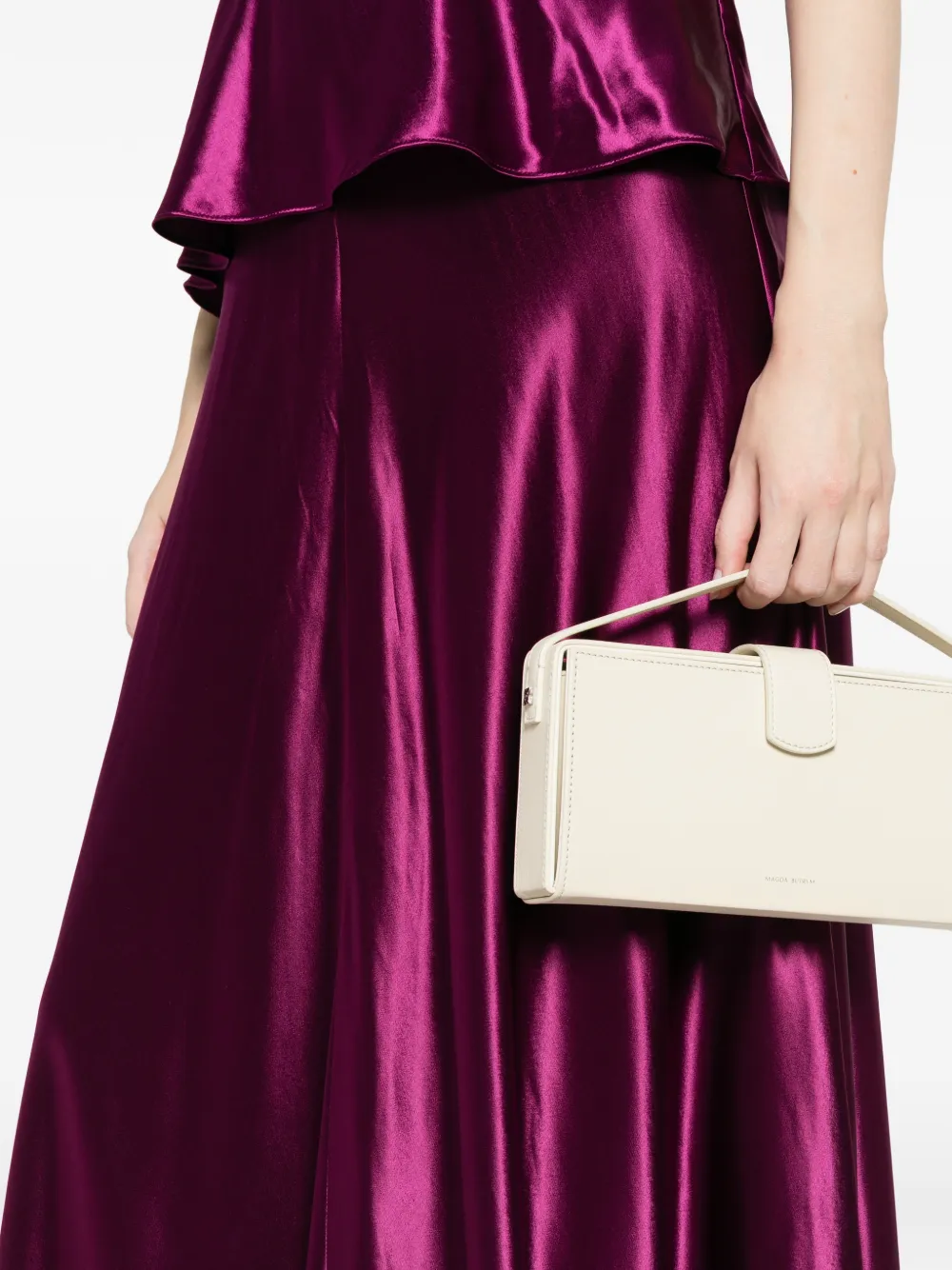 Alberta Ferretti High waist maxi-rok Paars